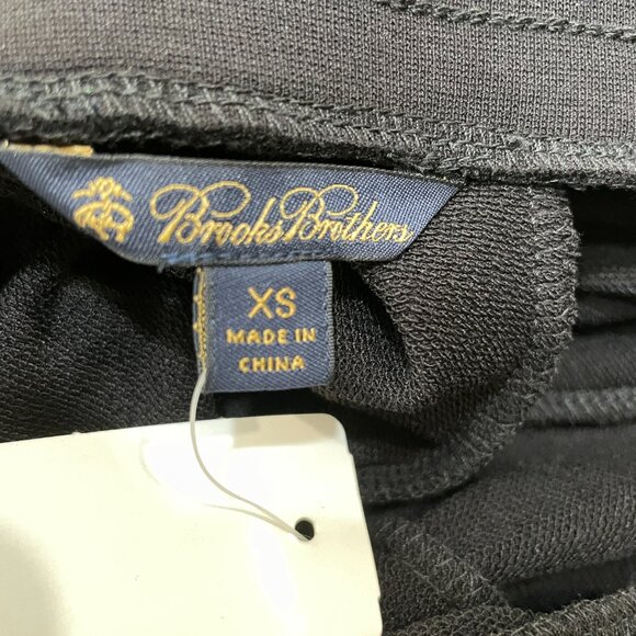 NEW Brooks Brothers Women's XS Sweatpants Black Stretch Tapered Jogger Pants NWT - Picture 7 of 8